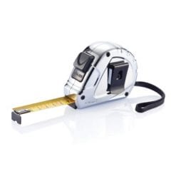 Miara 3m z nadrukiem Twojego logo, materiał: plastik, kolor: srebrny