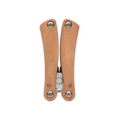 Narzędzie wielofunkcyjne, 13 el. z nadrukiem Twojego logo, materiał: drewno, stal nierdzewna, stal, kolor: brązowy