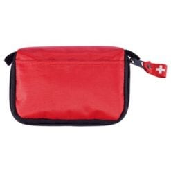 Apteczka w pokrowcu, 14 el. z nadrukiem Twojego logo, materiał: metal, poliester, kolor: czerwony Apteczka w pokrowcu, 14 el. z nadrukiem Twojego logo, materiał: metal, poliester, kolor: czerwony