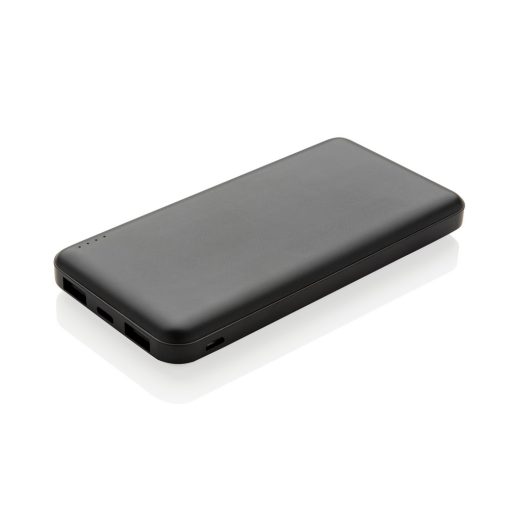Power bank 10000 mAh z nadrukiem Twojego logo, materiał: plastik, kolor: czarny