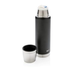 Termos 500 ml Swiss Peak Elite z nadrukiem Twojego logo, materiał: stal nierdzewna, stal, kolor: czarny