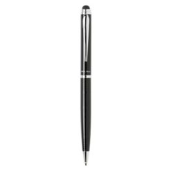 Długopis, touch pen Swiss Peak z nadrukiem Twojego logo, materiał: metal, kolor: czarny