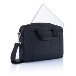 Torba na laptopa 14" z nadrukiem Twojego logo, materiał: poliester, kolor: czarny Torba na laptopa 14" z nadrukiem Twojego logo, materiał: poliester, kolor: czarny