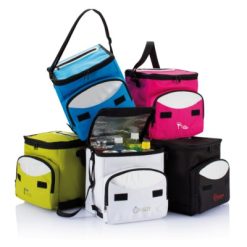 Torba termoizolacyjna, składana z nadrukiem Twojego logo, materiał: poliester, pe, kolor: czarny