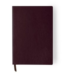 Notatnik ok. A5 z nadrukiem Twojego logo, materiał: pu, kolor: burgund