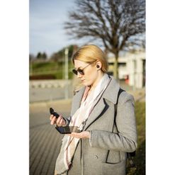 Bezprzewodowe słuchawki douszne | Patrick z nadrukiem Twojego logo, materiał: plastik, kolor: czarny