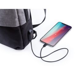 Plecak z nadrukiem Twojego logo, materiał: poliester, kolor: szary