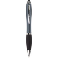 Długopis, touch pen z nadrukiem Twojego logo, materiał: metal, plastik, guma, kolor: szary