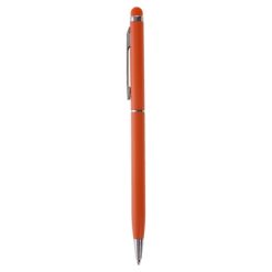 Długopis, touch pen | Dennis z nadrukiem Twojego logo, materiał: aluminium, kolor: pomarańczowy
