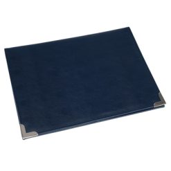 Teczka konferencyjna A4 z nadrukiem Twojego logo, materiał: metal, pu, pvc, kolor: granatowy