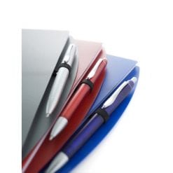 Notatnik ok. A5 z długopisem z nadrukiem Twojego logo, materiał: metal, papier, pp, kolor: biały Notatnik ok. A5 z długopisem z nadrukiem Twojego logo, materiał: metal, papier, pp, kolor: biały