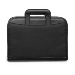 Teczka konferencyjna ok. A4 z notatnikiem i kalkulatorem z nadrukiem Twojego logo, materiał: pvc, mikrofibra, kolor: czarny