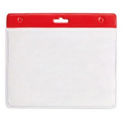 Identyfikator z nadrukiem Twojego logo, materiał: pvc, kolor: czerwony