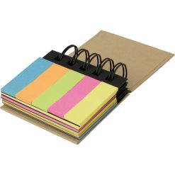Zestaw do notatek, karteczki samoprzylepne z nadrukiem Twojego logo, materiał: metal, karton, papier, kolor: neutralny