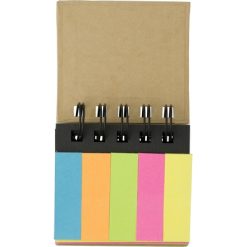 Zestaw do notatek, karteczki samoprzylepne z nadrukiem Twojego logo, materiał: metal, karton, papier, kolor: neutralny