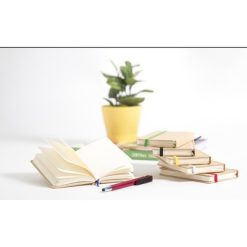 Notatnik A5 z nadrukiem Twojego logo, materiał: karton, kolor: biały