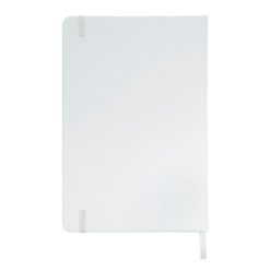 Notatnik A5 | Bev z nadrukiem Twojego logo, materiał: karton, pu, papier, kolor: biały