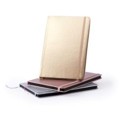 Notatnik A5 z nadrukiem Twojego logo, materiał: pu, kolor: różowy