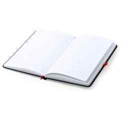 Notatnik A5 z nadrukiem Twojego logo, materiał: pu, kolor: czerwony