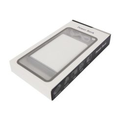 Power bank 8000 mAh | Lesley z nadrukiem Twojego logo, materiał: plastik, kolor: biały