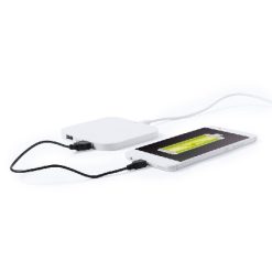 Ładowarka bezprzewodowa 10W z nadrukiem Twojego logo, materiał: plastik, kolor: biały