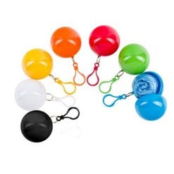 Peleryna w kulce | Scarlett z nadrukiem Twojego logo, materiał: plastik, pvc, kolor: biały