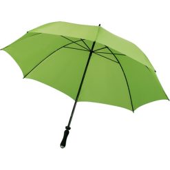 Parasol manualny z nadrukiem Twojego logo, materiał: poliester, włókno szklane, kolor: jasnozielony