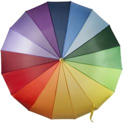 Parasol manualny z nadrukiem Twojego logo, materiał: metal, poliester, kolor: wielokolorowy