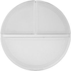 Pojemnik na tabletki z 3 przegrodami z nadrukiem Twojego logo, materiał: pp, kolor: neutralny