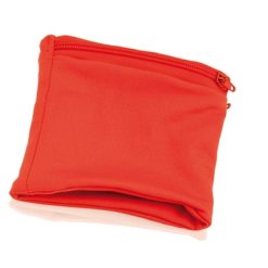 Portfel, opaska na rękę z nadrukiem Twojego logo, materiał: mikrofibra, kolor: czerwony