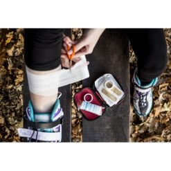 Apteczka w pokrowcu, 25 el. | Briar z nadrukiem Twojego logo, materiał: poliester, kolor: czerwony