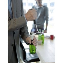 Młotek, otwieracz do butelek z nadrukiem Twojego logo, materiał: pvc, stal węglowa, stal, kolor: srebrny