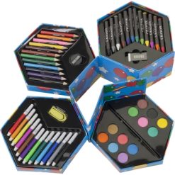 Zestaw do malowania i rysowania z nadrukiem Twojego logo, materiał: plastik, karton, drewno, papier, wosk, kolor: neutralny