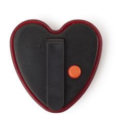 Klip "serce" z migającym światełkiem z nadrukiem Twojego logo, materiał: plastik, kolor: czerwony Klip "serce" z migającym światełkiem z nadrukiem Twojego logo, materiał: plastik, kolor: czerwony