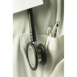 Latarka lekarska 1 LED z nadrukiem Twojego logo, materiał: plastik, kolor: czarny