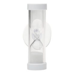 Minutnik pod prysznic z nadrukiem Twojego logo, materiał: pp, kolor: biały