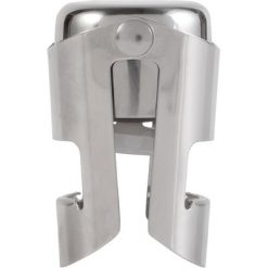 Zatyczka do szampana z nadrukiem Twojego logo, materiał: stal nierdzewna, silikon, stal, kolor: srebrny