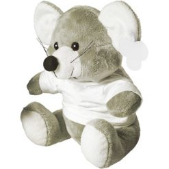 Mysz z nadrukiem Twojego logo, materiał: pp, poliester, bawełna, kolor: szary