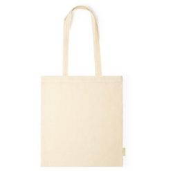 Torba z bawełny organicznej na zakupy z nadrukiem Twojego logo, materiał: bawełna, kolor: beżowy