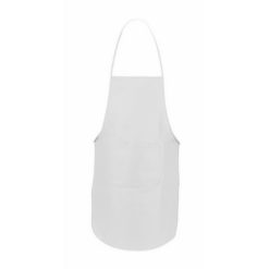 Fartuch kuchenny z nadrukiem Twojego logo, materiał: non-woven, kolor: biały