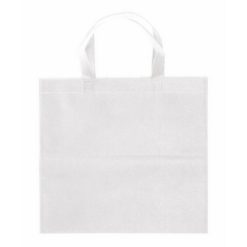 Torba na zakupy z nadrukiem Twojego logo, materiał: non-woven, kolor: biały