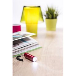 Latarka 9 LED z nadrukiem Twojego logo, materiał: aluminium, kolor: czarny