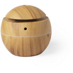 Nawilżacz powietrza, zmieniające kolor podświetlenie z nadrukiem Twojego logo, materiał: plastik, kolor: brązowy