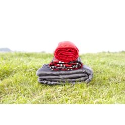 Koc z nadrukiem Twojego logo, materiał: poliester, kolor: czerwony Koc z nadrukiem Twojego logo, materiał: poliester, kolor: czerwony