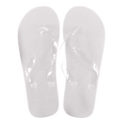 Klapki z nadrukiem Twojego logo, materiał: pvc, eva, kolor: biały