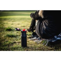 Kubek termiczny 550 ml Air Gifts | Angela z nadrukiem Twojego logo, materiał: plastik, stal nierdzewna, stal, kolor: czerwony