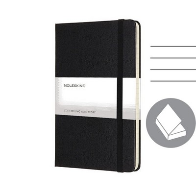 MOLESKINE Notatnik ok. B6 z nadrukiem Twojego logo, materiał: papier, pp, kolor: czarny MOLESKINE Notatnik ok. B6 z nadrukiem Twojego logo, materiał: papier, pp, kolor: czarny