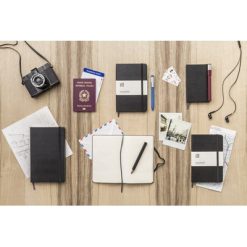 MOLESKINE Notatnik ok. B6 z nadrukiem Twojego logo, materiał: papier, pp, kolor: czarny