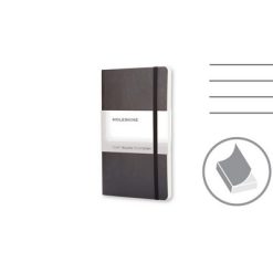 MOLESKINE Notatnik ok. A6 z nadrukiem Twojego logo, materiał: pu, papier, kolor: czarny