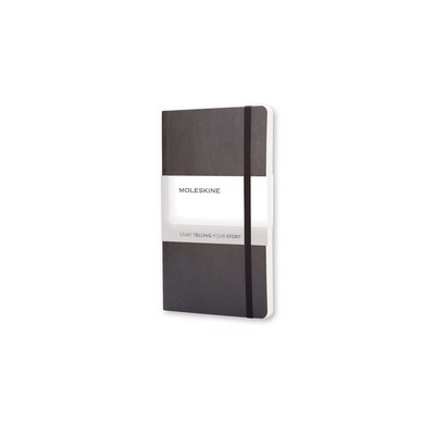MOLESKINE Notatnik ok. A6 z nadrukiem Twojego logo, materiał: pu, papier, kolor: czarny MOLESKINE Notatnik ok. A6 z nadrukiem Twojego logo, materiał: pu, papier, kolor: czarny